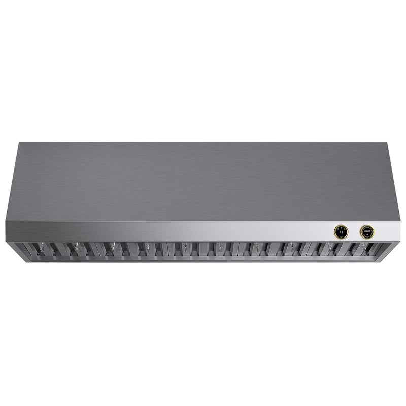 Dual Fuel Range for Natural Gas in Stainless Steel Gold Under Cabinet Range Hood