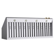 Dual Fuel Range for Natural Gas in Stainless Steel  Gold Wall Mount Range Hood