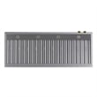 Dual Fuel Range for Propane Gas in Stainless Steel + Gold  Wall Mount Range Hood