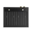 Dual Fuel Range Natural Gas in Titanium Stainless Steel Under Cabinet RangeHood