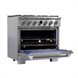 36 in. 5.2 cu. ft. Dual Fuel Range for Propane Gas + Under Cabinet Range Hood
