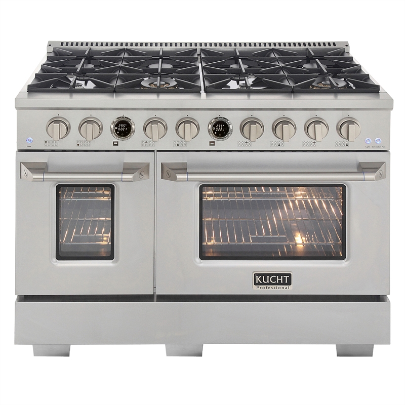 48 in. 6.7 cu. ft.  Dual Fuel Range for Natural Gas  + Under Cabinet Range Hood.