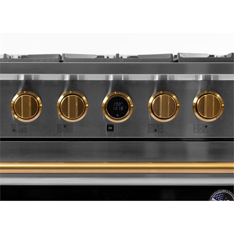 36 in. 5.2 cu. ft.  Fuel Range for Propane Gas + Under Cabinet Range Hood