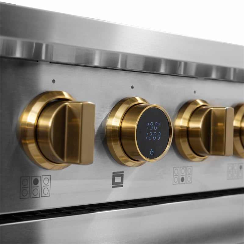 36 in. 5.2 cu. ft.  Fuel Range for Propane Gas + Under Cabinet Range Hood