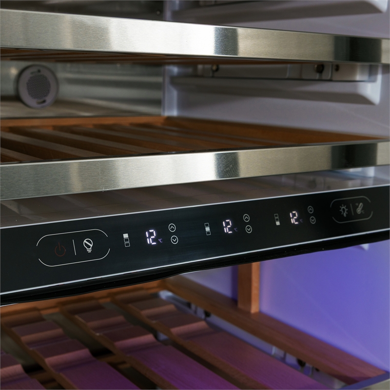 24-in Built-in Panel Ready Three Zones Wine Cooler