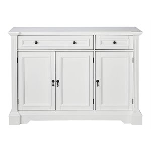pilaster designs liam contemporary wood sideboard buffet server cabinet in white