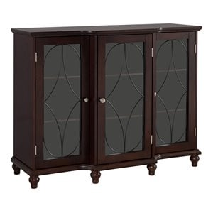 pilaster designs logan contemporary wood adjustable sideboard buffet in cherry