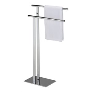 pilaster designs schlesinger stainless steel bathroom towel rack in chrome