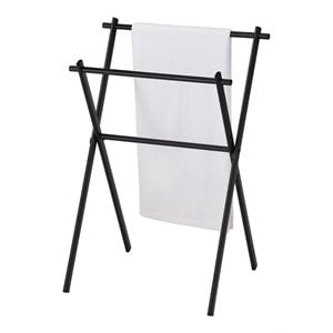 pilaster designs expression metal bathroom towel rack stand in black