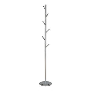 pilaster designs barric 6-hook metal twiggy coat rack stand in chrome