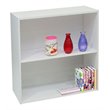 Pilaster Designs Darrin 2-tier Open Shelf Bookcase Storage Organizer in White