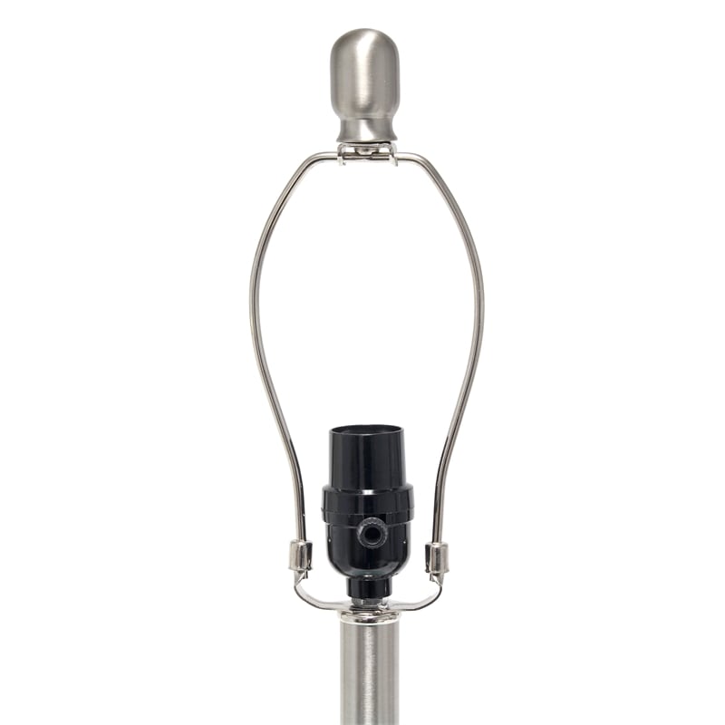 Lalia Home Glass Hammered Jar Table Lamp in Smokey Gray with Gray Shade