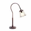 Lalia Home Metal Rustic Caged Shade Table Lamp in Red Bronze