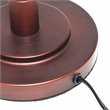 Lalia Home Metal Rustic Caged Shade Table Lamp in Red Bronze
