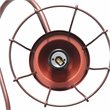 Lalia Home Metal Rustic Caged Shade Table Lamp in Red Bronze