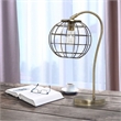 Lalia Home Metal Arched Cage Table Lamp in Antique Brass
