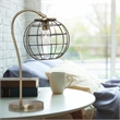 Lalia Home Metal Arched Cage Table Lamp in Antique Brass