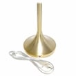Simple Designs Metal Tapered Table Lamp in Gold with Polka Dot Shade