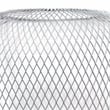 Simple Designs Metal Mesh Industrial Table Lamp in Gray