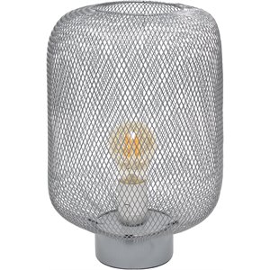 simple designs metal mesh industrial table lamp in gray