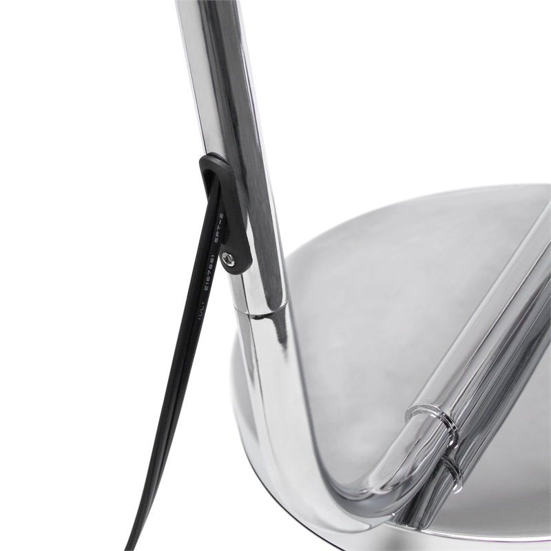 Simple Designs Iron Antique Lantern Floor Lamp in Chrome with