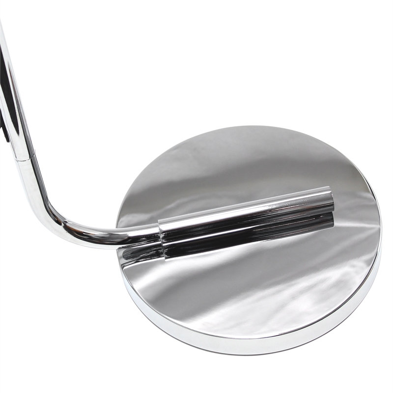 Simple Designs Iron Antique Lantern Floor Lamp in Chrome with