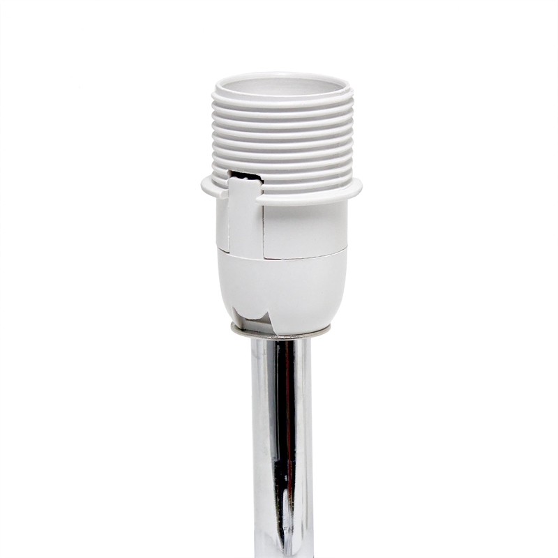 Simple Designs Ceramic Small Stone Table Lamp 2 Pack in Blue with Blue Shade