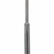 Simple Designs Metal Arched Floor Lamp in Gray with Gray Shade