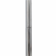 Simple Designs Metal Arched Floor Lamp in Gray with Gray Shade