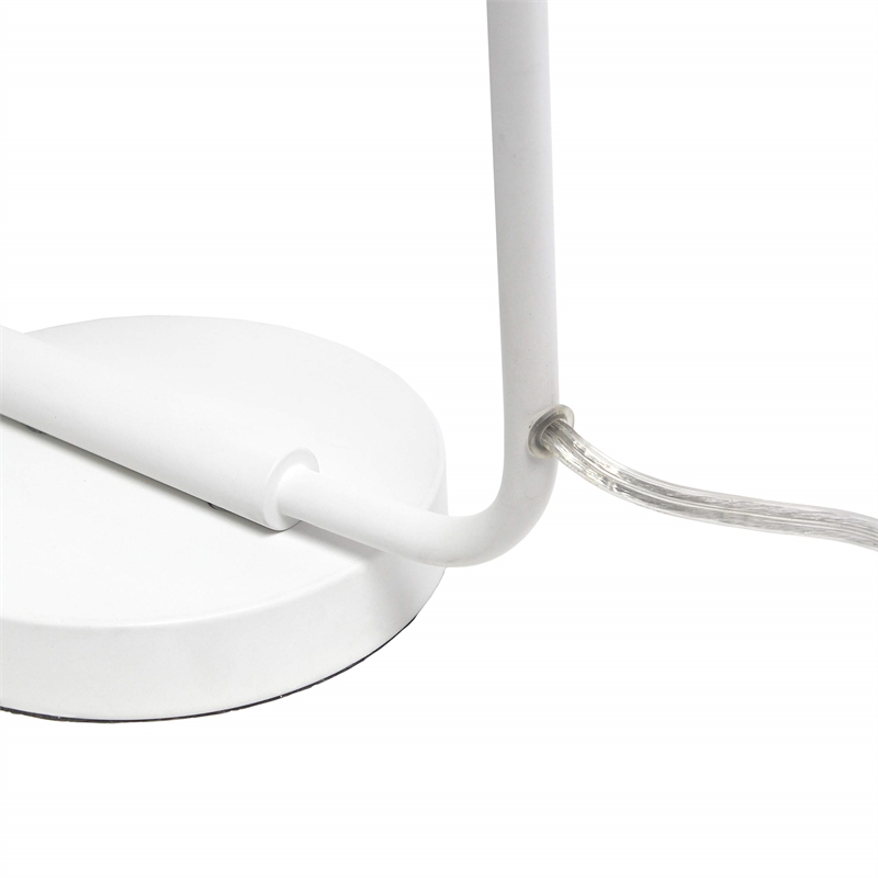 Lalia Home Metal Mesh Desk Lamp in White