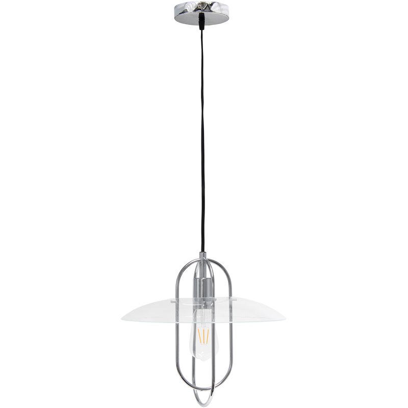 Lalia Home Iron 1 Light Elongated Pendant in Chrome