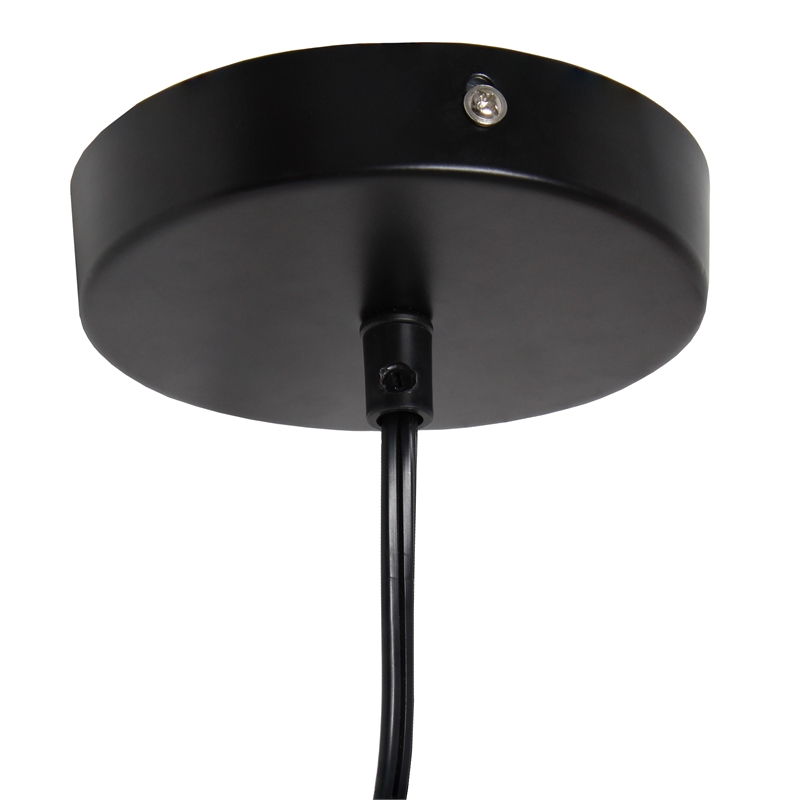 Lalia Home Iron 1 Light Elongated Pendant in Black
