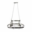 Elegant Designs Metal 2 Down-Light Kitchen Pot Rack in Brushed Nickel