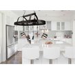 Elegant Designs Metal 2 Down Light Kitchen Pot Rack in Oil Rubbed Bronze