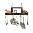 Elegant Designs Metal 2 Down Light Kitchen Pot Rack in Oil Rubbed Bronze