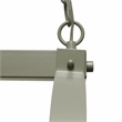 Elegant Designs Metal 2 Down Light Kitchen Pot Rack in Slate Gray