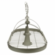 Elegant Designs Metal 2 Down Light Kitchen Pot Rack in Slate Gray
