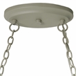 Elegant Designs Metal 2 Down Light Kitchen Pot Rack in Slate Gray