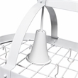 Elegant Designs Metal 2 Down Light Kitchen Pot Rack in White