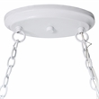Elegant Designs Metal 2 Down Light Kitchen Pot Rack in White