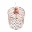 Elegant Designs Crystal 1 Light Elipse Cylinderical Pendant in Rose Gold