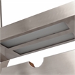 Elegant Designs Metal Overhead Wine Rack with 2 Light LEDs in Brushed Nickel