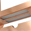 Elegant Designs Metal Overhead Wine Rack with 2 Light LEDs in Copper