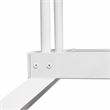 Elegant Designs Metal Overhead Wine Rack with 2 Light LEDs in White