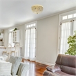 Elegant Designs Crystal 2 Light Flush Mount Ceiling Light in Gold