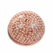 Elegant Designs Crystal 2 Light Flush Mount Ceiling Light in Rose Gold