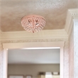 Elegant Designs Crystal 2 Light Flush Mount Ceiling Light in Rose Gold