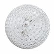 Elegant Designs Crystal 2 Light Flush Mount Ceiling Light in White