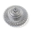 Elegant Designs Glass 2 Light Flush Mount Ceiling Light in Chrome