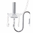 Elegant Designs Metal Tendy Sheer Table Lamp in Chrome with White Shade